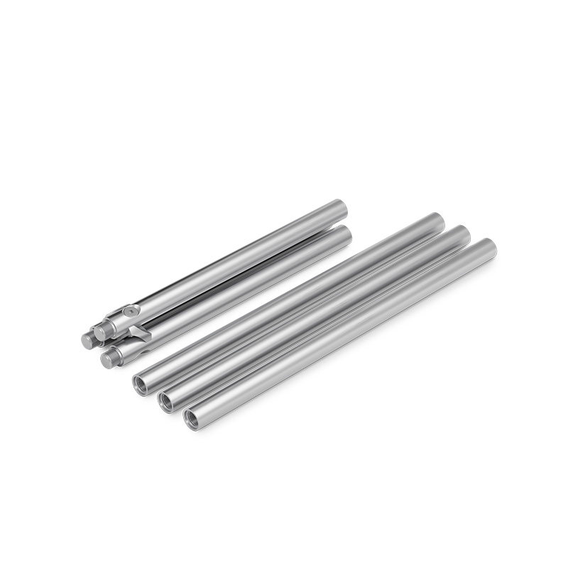 Illustrated is a pair of stainless tubes, with the BOWL 70 Tripod.