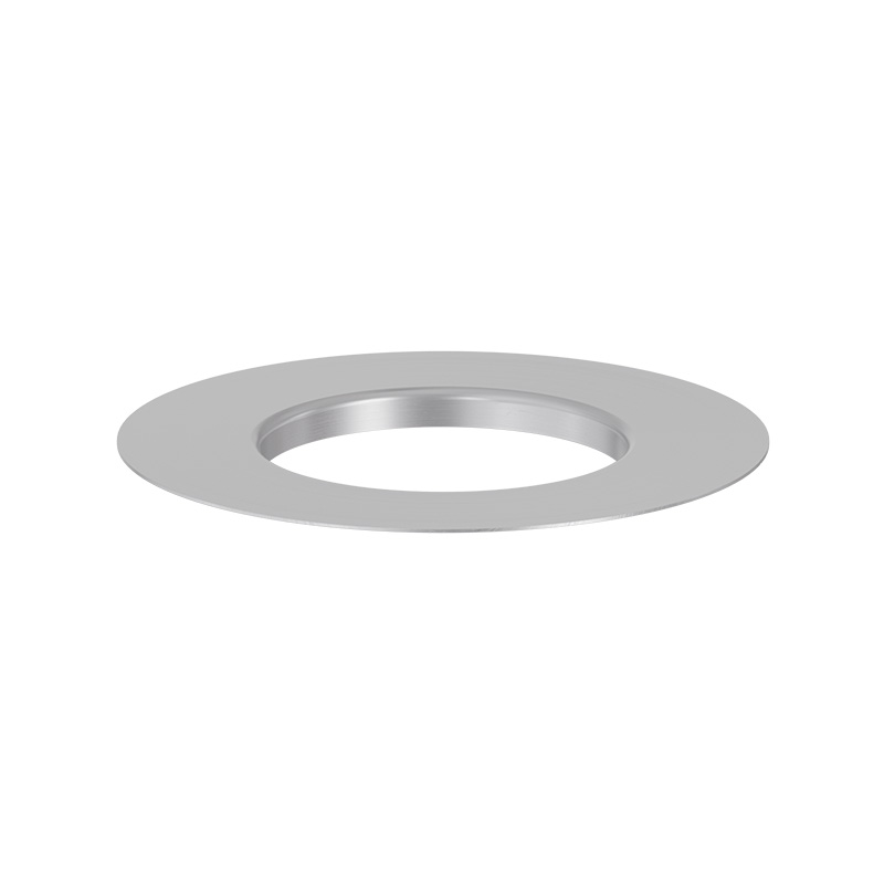 Scene showing a stainless ring with a hole in the middle, where the 00703 Spin 1200 Eco Ring stands out for its practical elegance.