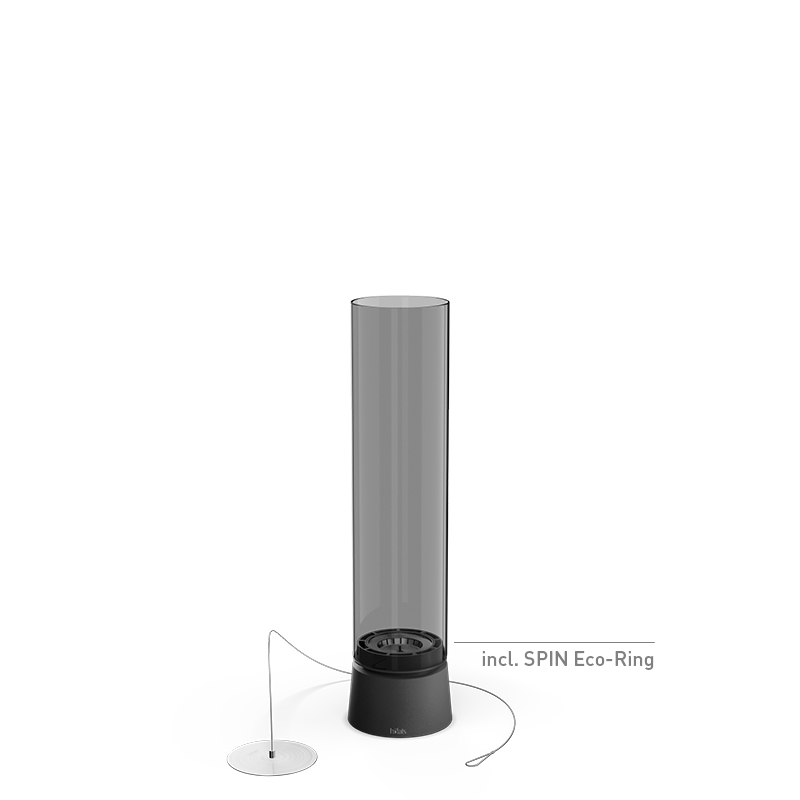 SPIN air 900 all black Tischfeuer Studiobild