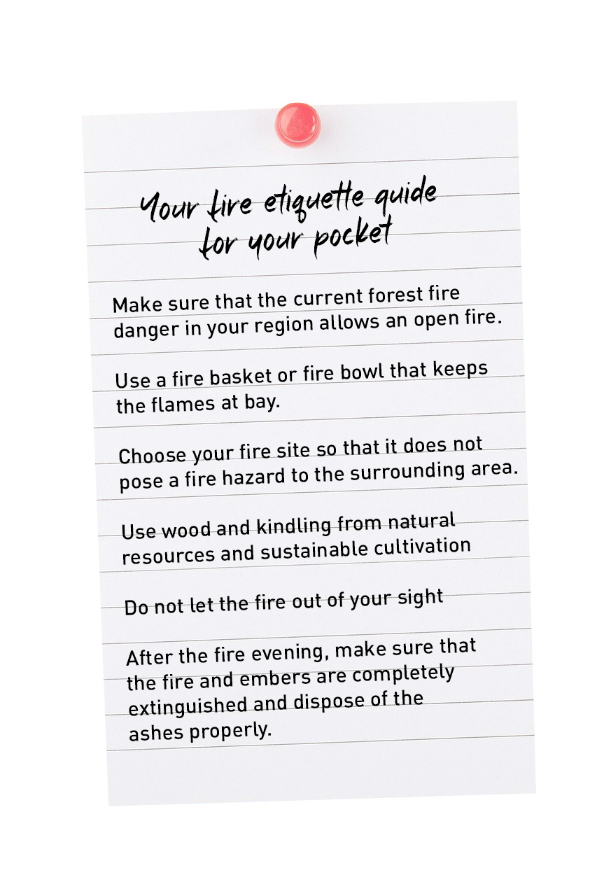 This image shows a note with the words, your favorite fire
