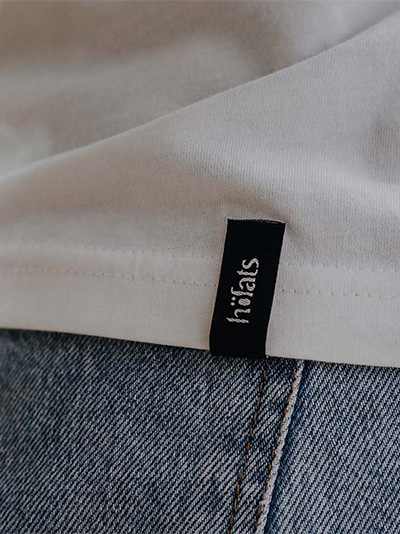 a label on a pair of jeans.