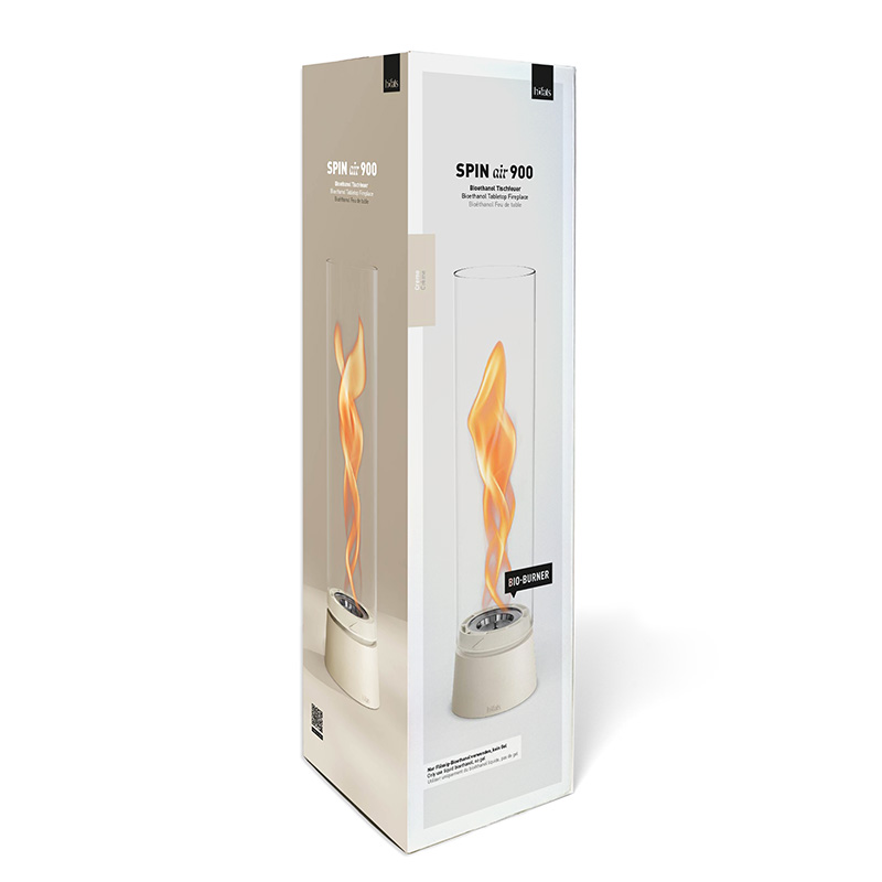 SPIN air 900 Tabletop Fireplace cream