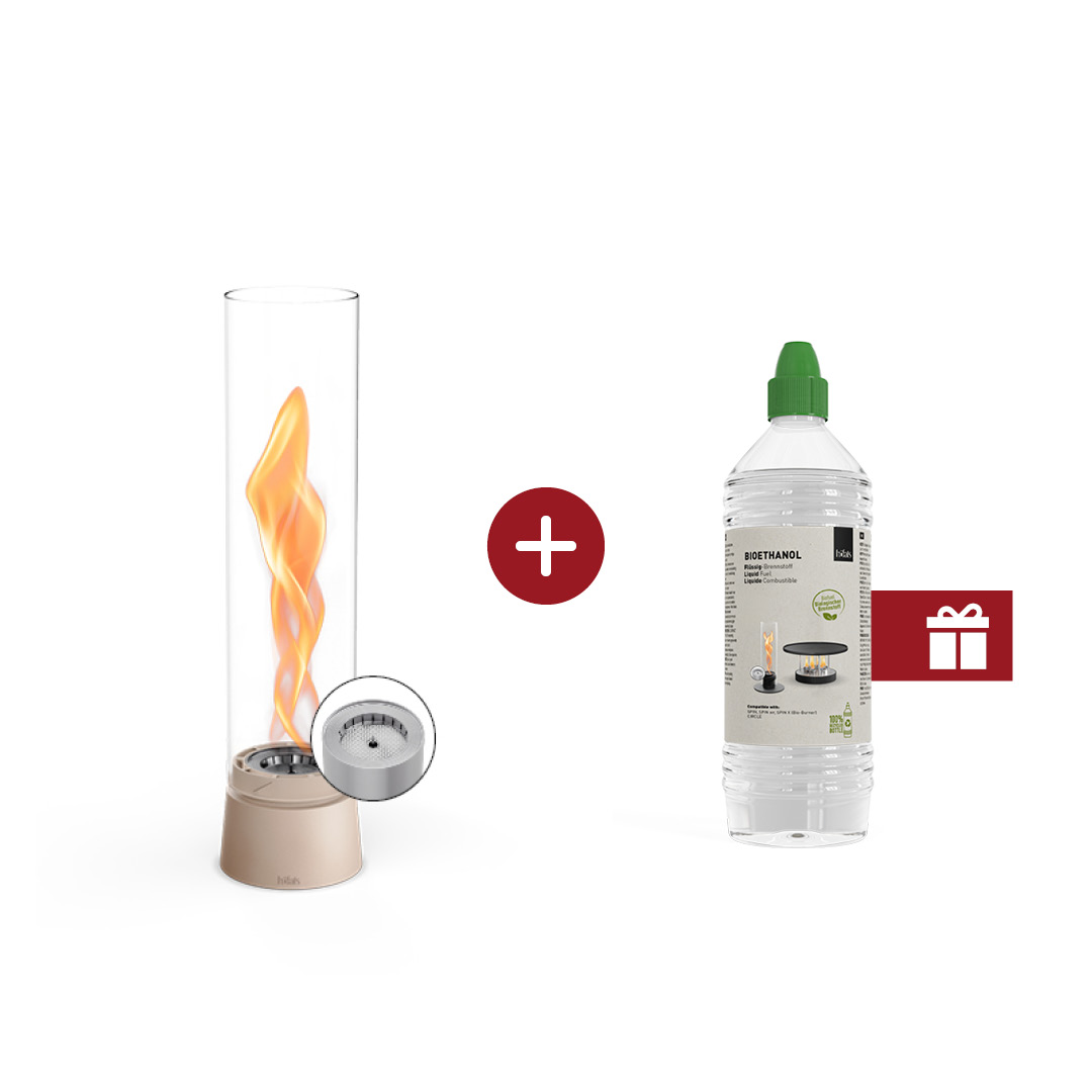 SPIN air 900 Tabletop Fireplace sand