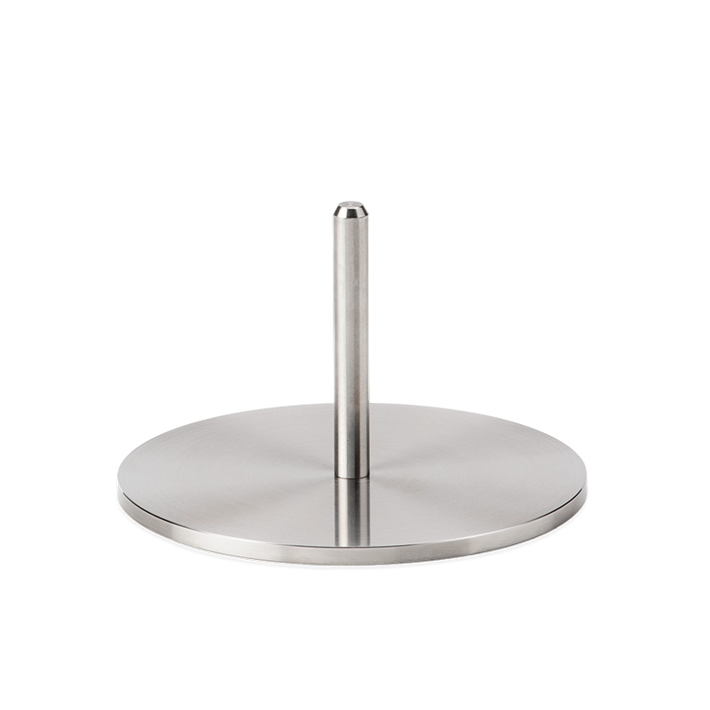 Experience a metal stand with a metal pole on it with the refined touch of the 00252 Blow poker with stainless steel base