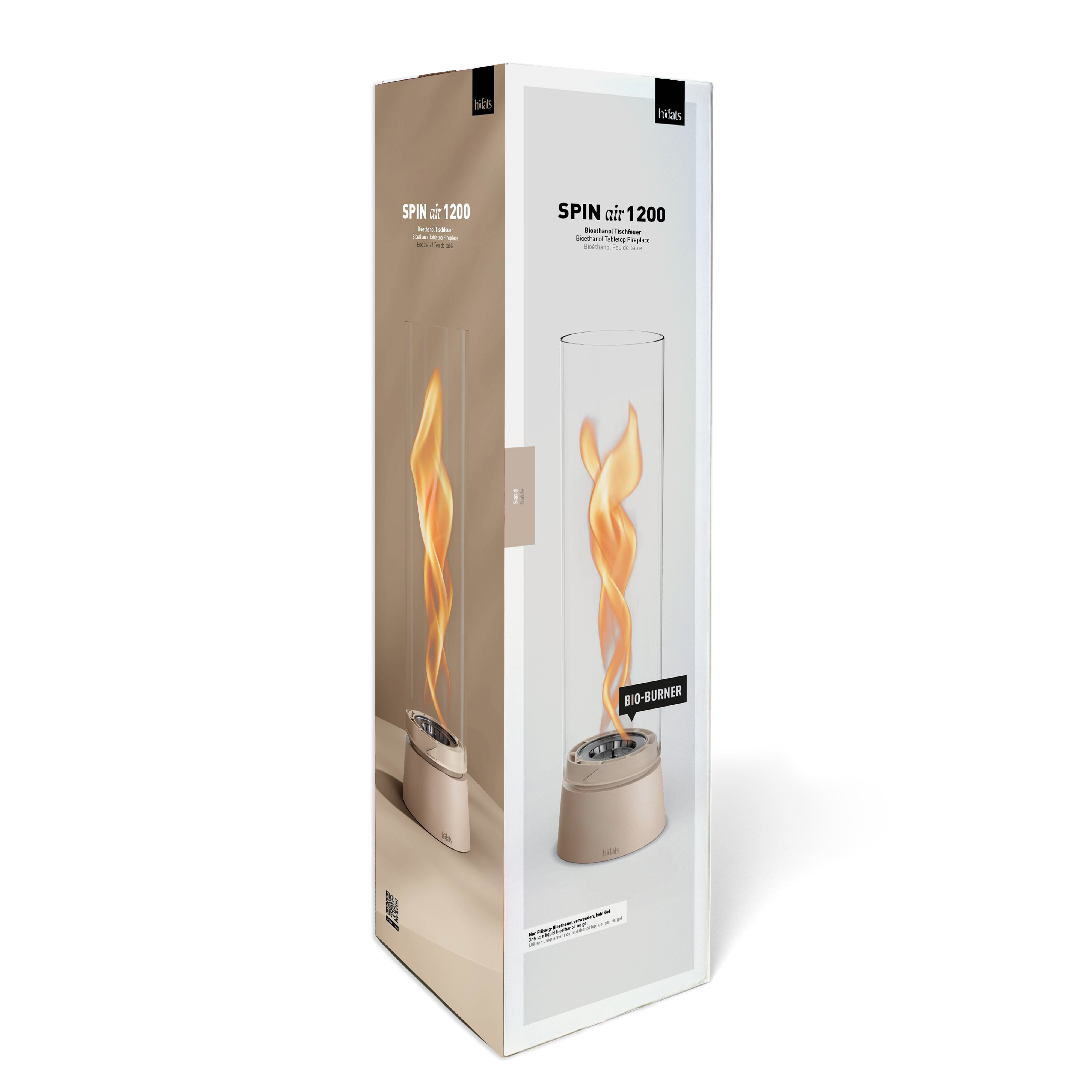 SPIN air 1200 Tabletop Fireplace sand