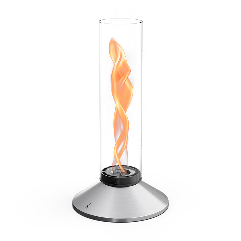 SPIN X 1500 Pedestal Fireplace silver