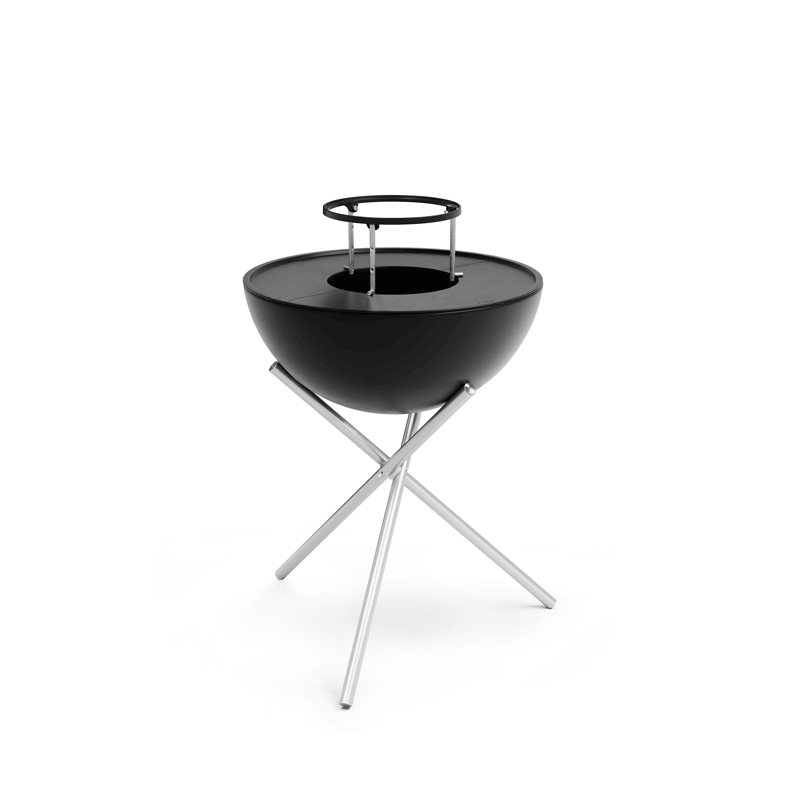 BOWL 57 Warming Ring An image showing a black barbecue grill on a white background, with the BOWL 57 Warming Ring.