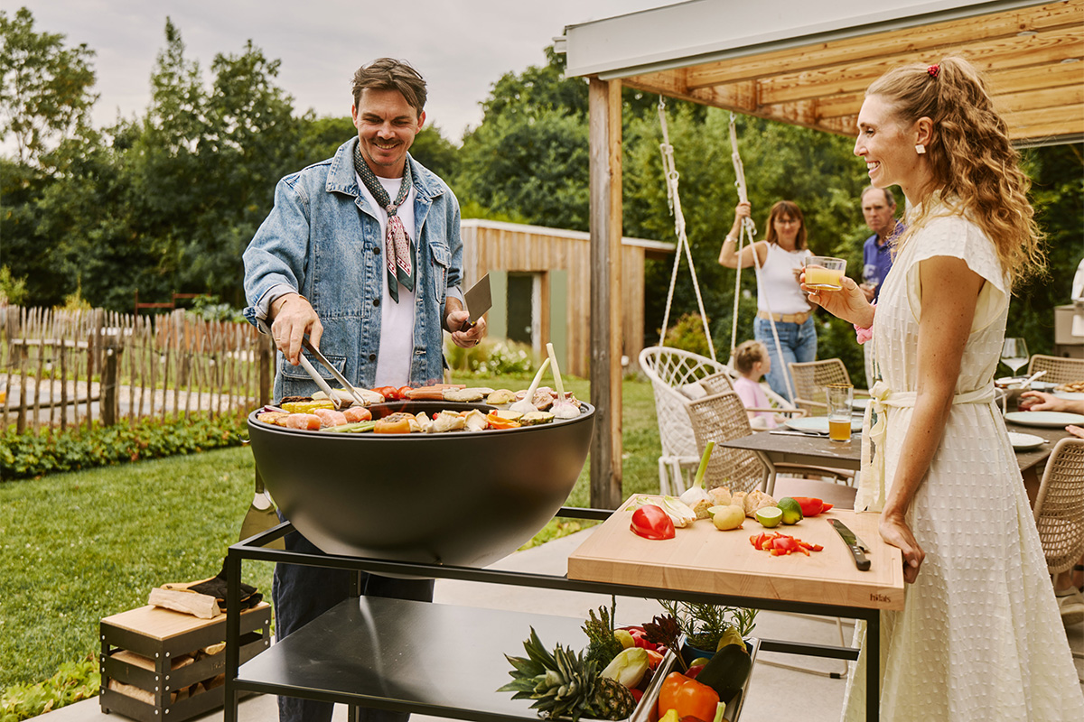 FIRE KITCHEN with BOWL 70 Plancha BBQ Set low FIRE KITCHEN with BOWL 70 Plancha BBQ Set low