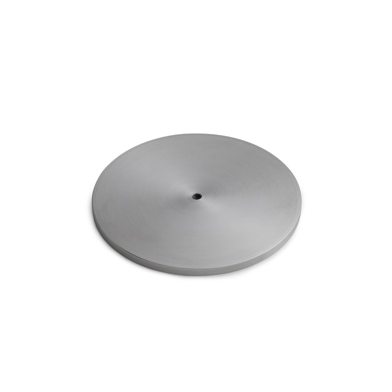 GRAVITY CANDLE Base The Gravity Candle Base is shown as a round silverbase on a white background, creating a stylish and accessible visual.