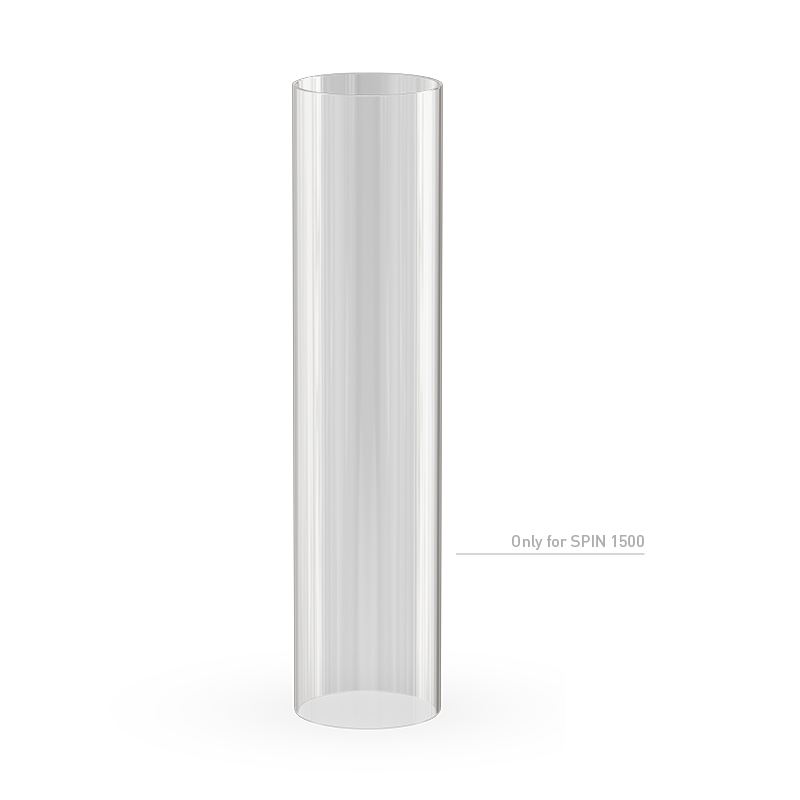 SPIN 1500 Glass Cylinder The Spin 1500 glass cylinder is featured in a thoughtfully styled setting, balancing design and function.