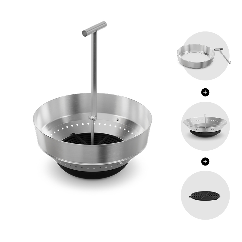 Stylish and purposeful, the Moon 45 Ashtray with extension adds a refined element to the environment.