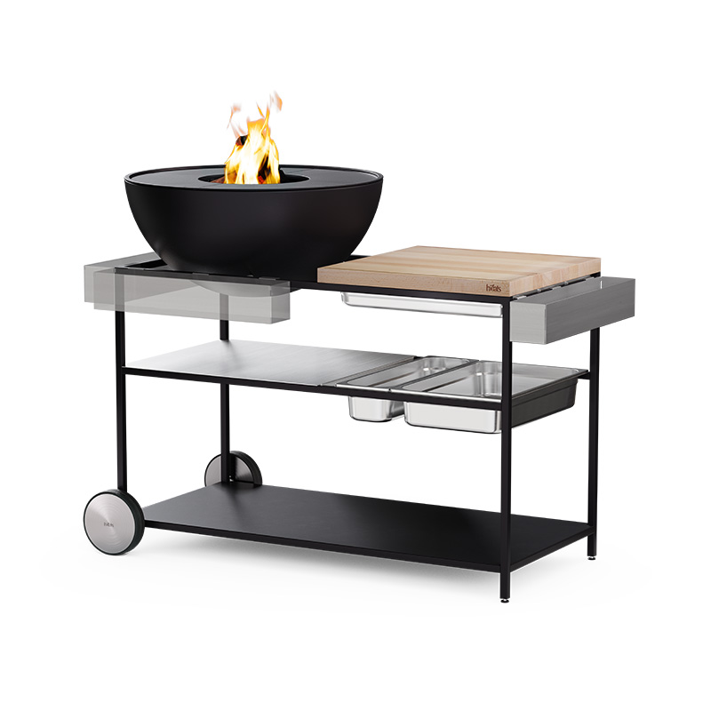 The 00830 Fire Kitchen Tool Box is shown with its use case with the Fire Kitchen