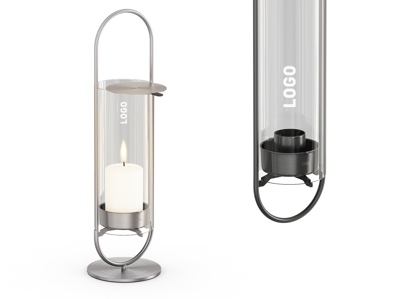 examples of product customisation with the oval candle
