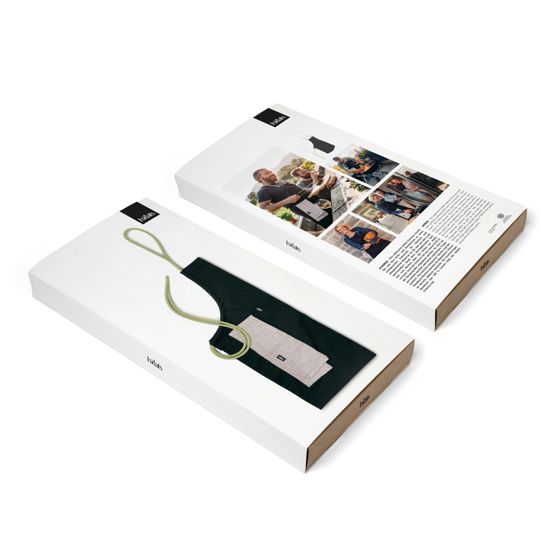 Apron The apron Packaging is featured in a thoughtfully styled setting, balancing design and function.