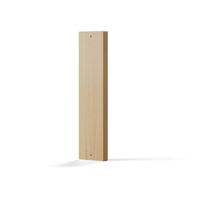 An image showing a wooden post with a white background, with the Flame-grilled salmon board Replacement Board.