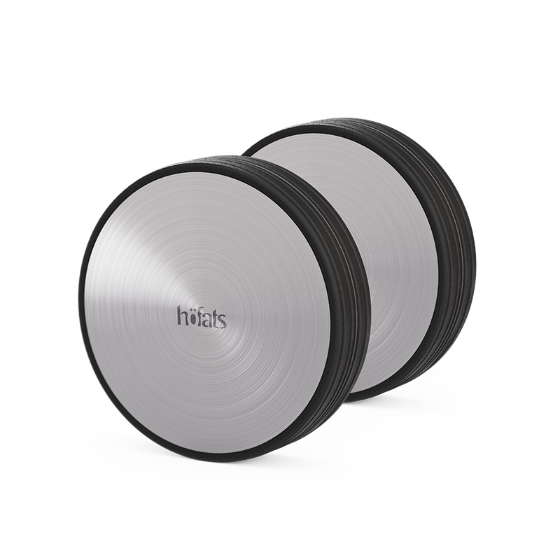 FIRE KITCHEN Wheel Set (2 pcs) An image showing two black and silver discs with the word ht on them, with the FIRE KITCHEN Wheel Set (2 pcs).