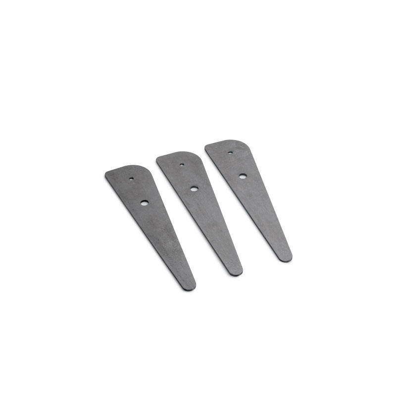 TRIPLE 90 Feet Illustrated is two metal plates on a white background