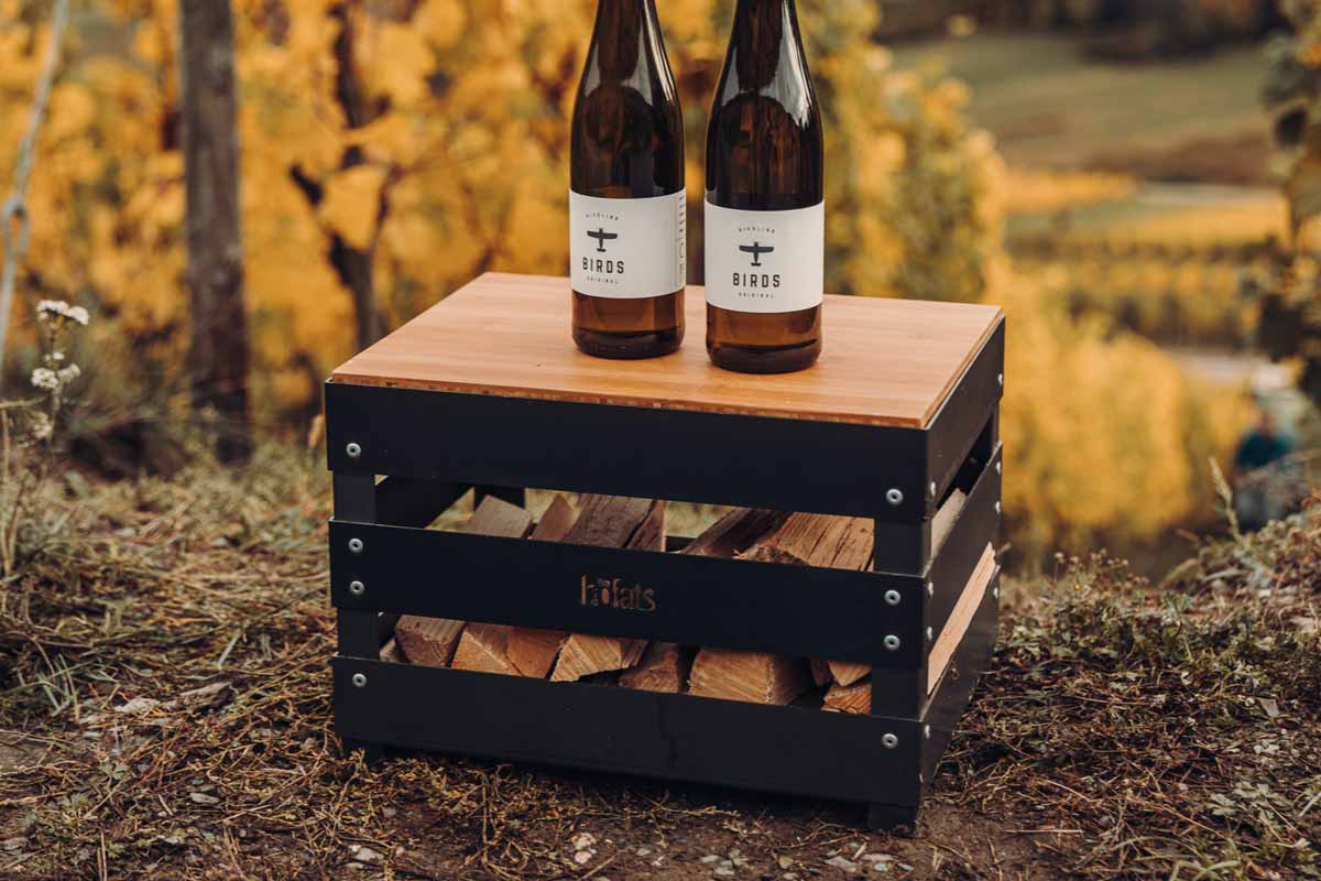 CRATE Board This image shows two bottles of beer on a wooden crate, with the CRATE Board.