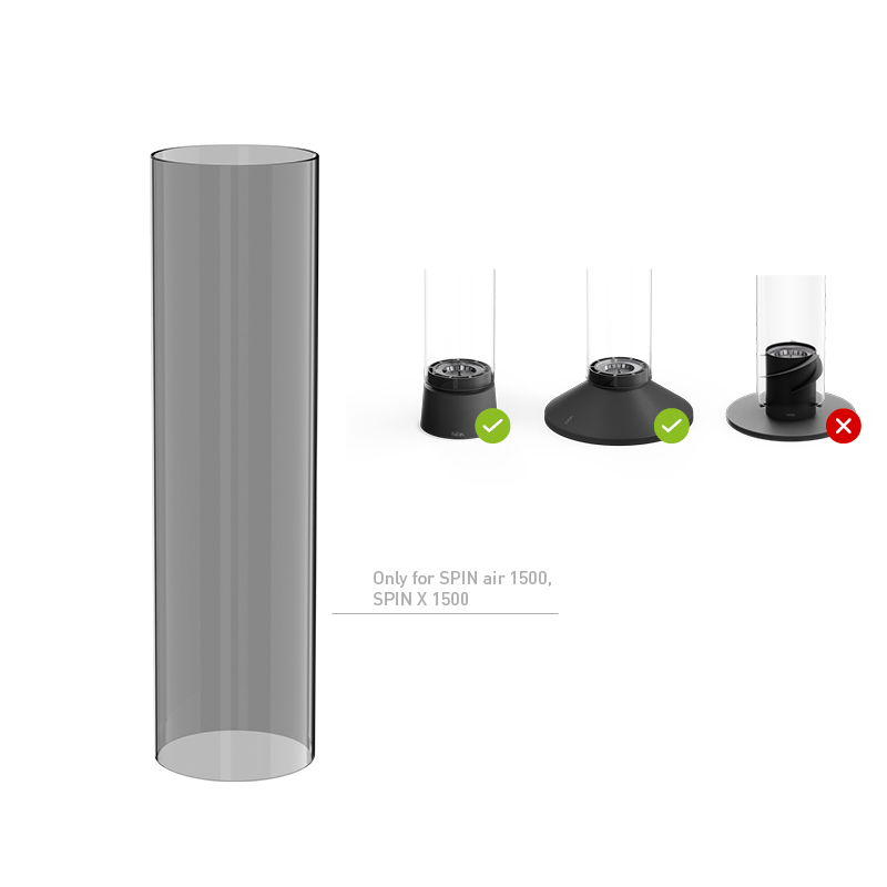 SPIN air 1500 Glass Cylinder tinted SPIN air 1500 Glaszylinder getönt