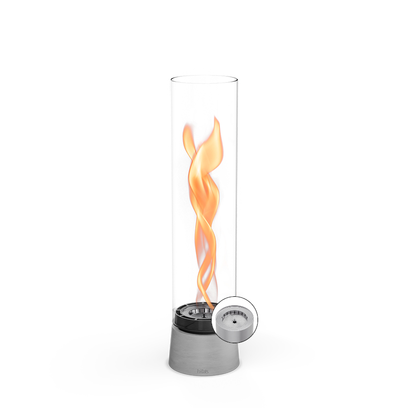 SPIN air 1200 Tabletop Fireplace concrete