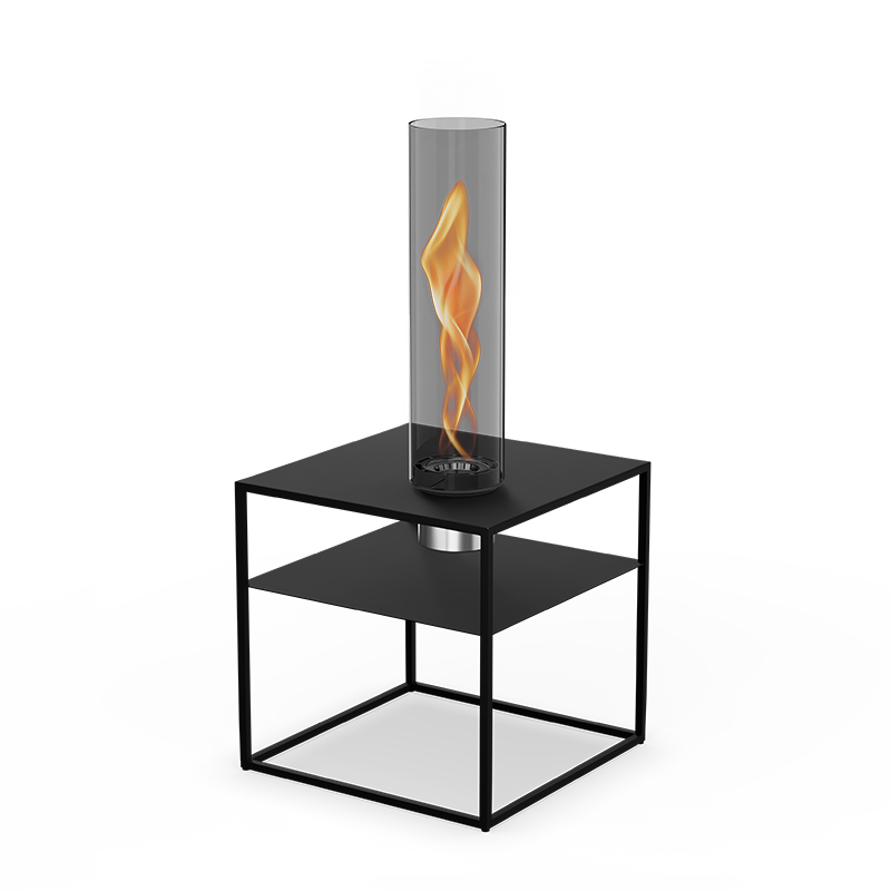 FIRE FRAME Lounge Table with SPIN air 1200 Built-in all black FIRE FRAME Lounge Table with SPIN air 1200 Built-in all black