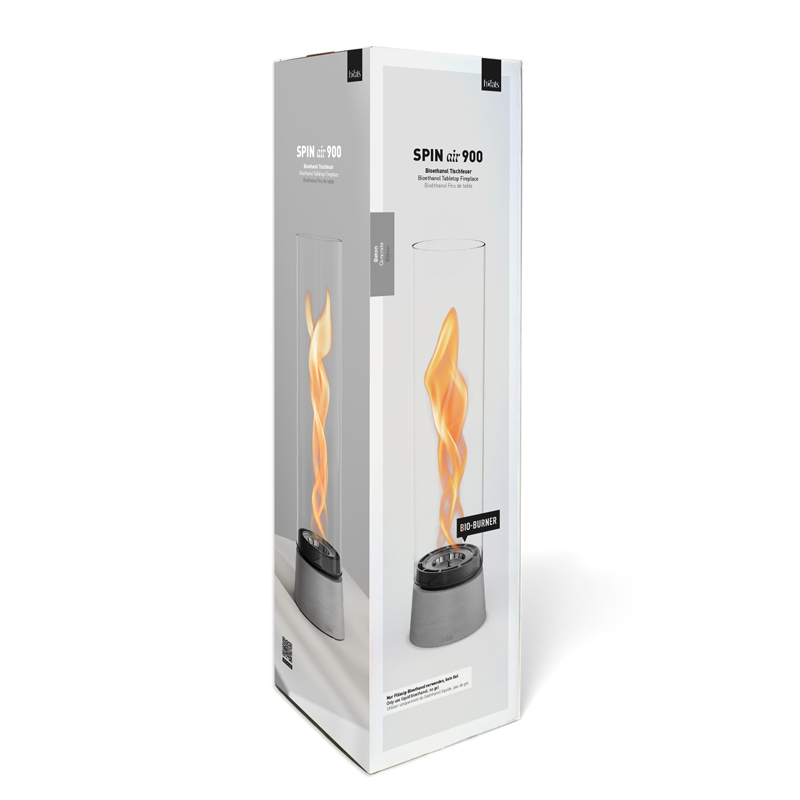 SPIN air 900 Tabletop Fireplace concrete