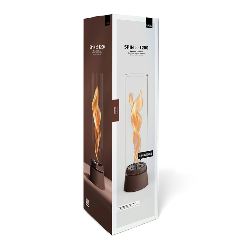 SPIN air 1200 Tabletop Fireplace oxyde red