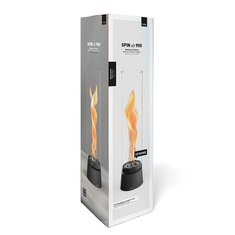 SPIN air 900 Tabletop Fireplace matte black