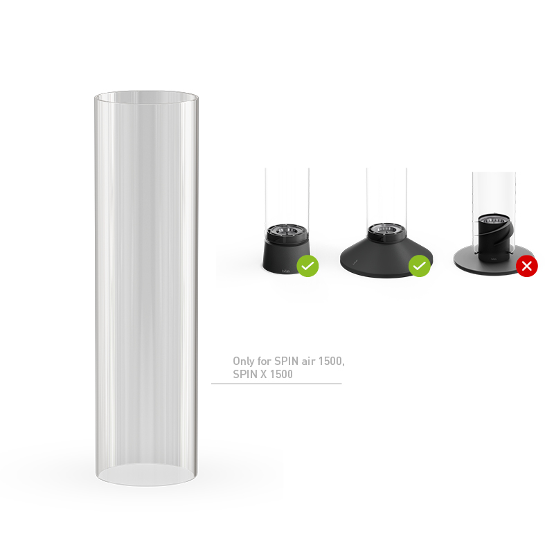 SPIN air 1500 Glass Cylinder SPIN air 1500 Glaszylinder transparent