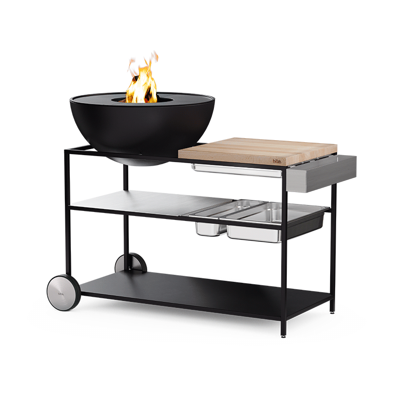 The 00830 Fire Kitchen Tool Box is shown with its use case with the Fire Kitchen