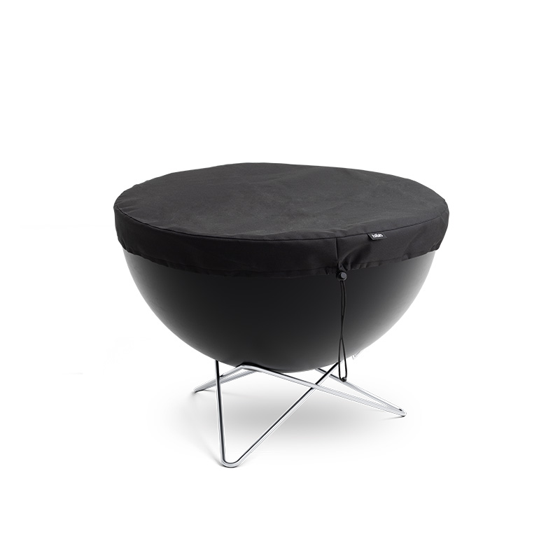 BOWL 70 Cover A black chair with a black seat cushion, with the 00265 Bowl 70 with starstand Cover 1 adding a functional and elegant touch to the scene.