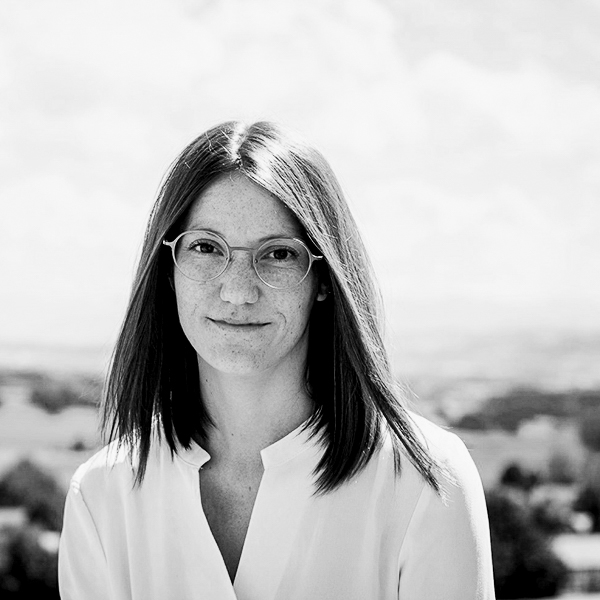 a woman with glasses.