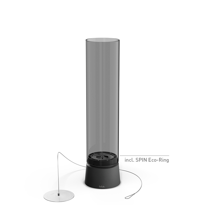 SPIN air 1200 Tabletop Fireplace all black SPIN air 1200 all black Tischfeuer Studiobild