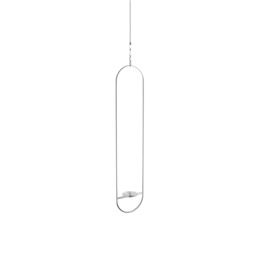 SPIN 900 Hanging System silver Experience a white light hanging from the side with the refined touch of the 00312 Spin 900 Hangingsystem
