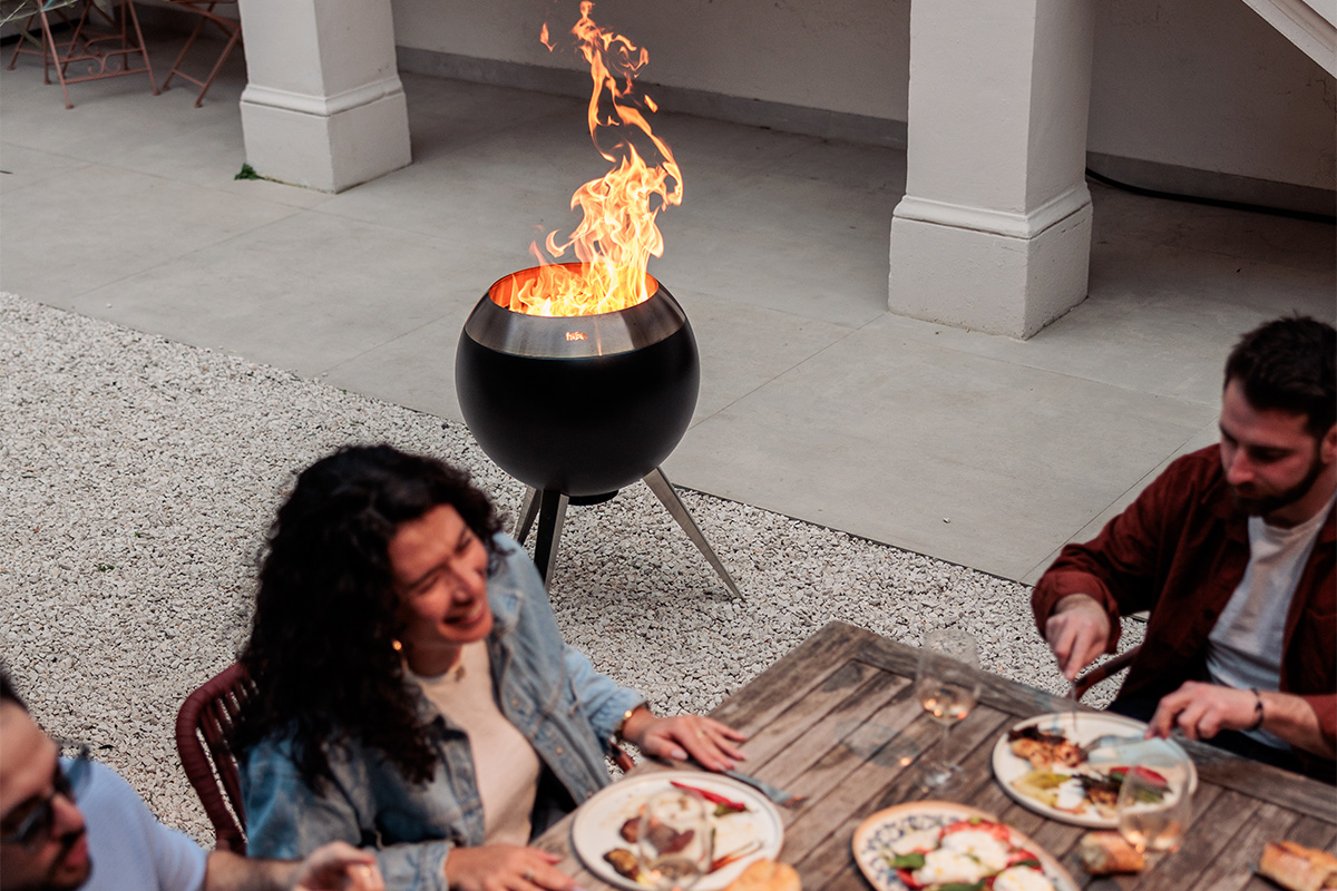 MOON 55 Fire basket with high and low stand MOON 55 Fire basket with high and low stand