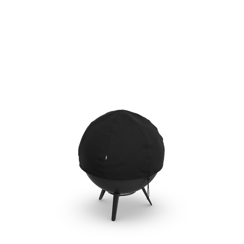 A depiction of a MOON 45 Firebasket, featuring the 00815 Moon 45 Cover as a central and purposeful element.