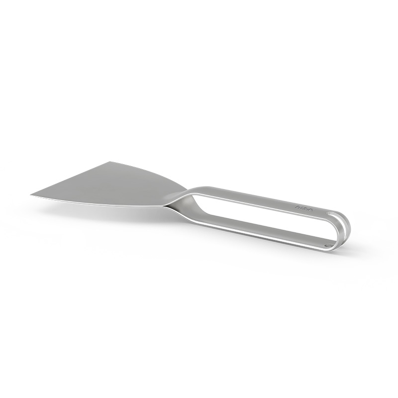 An image showing a knife with a handle on a white background, with the Scraper.