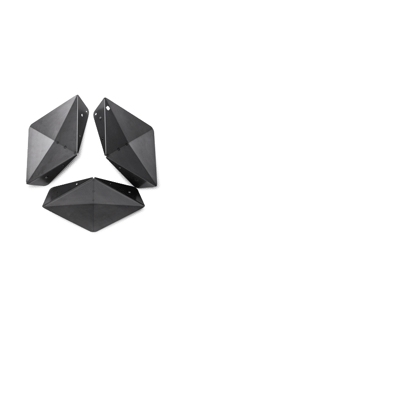 Depicted here is view from above on the Triple Firebowl