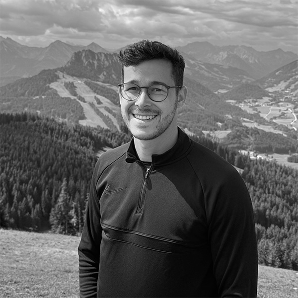 potrait von ben in schwarzweiß