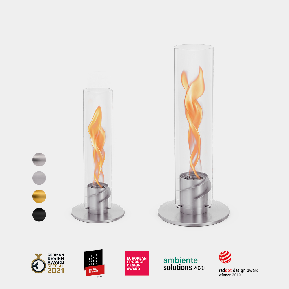 two spin tablefires a white background,