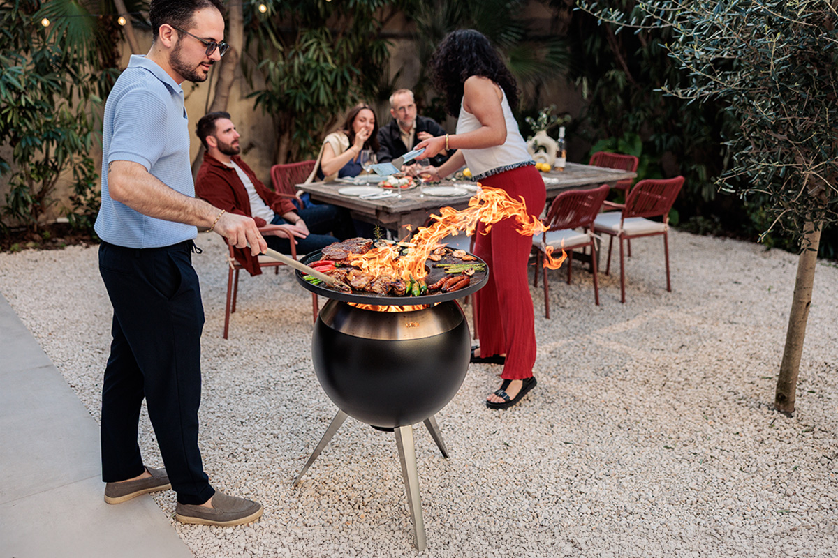 MOON 55 Plancha BBQ Set high MOON 55 Plancha BBQ Set high